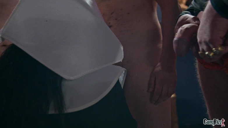 Cumbizz: A nun comes to collect cum!