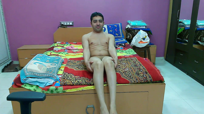 Cute & Nude Crossdresser: น้องคิวตี้สาวประเภทสอง เฟมบอย ลollipop หวาน ทำโยคะเปลือยกายบนเตียงหลังตื่นเช้า
