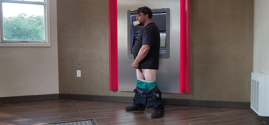 Fat boy: bei der bank