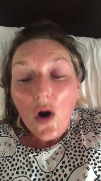 Mi cara de orgasmo cruzado caliente y sudoroso