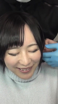 Yuki makimura - extremes gesicht, gesichtskontrolle und nahaufnahme