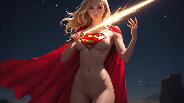 LustRender: Lustrender Slideshow: Nude Celestial Comet Fragment Glow - Ai Video