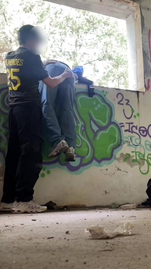 AmateurMates: Amateur Boy Trapped! His Jeans Depantsed to Expose His Smooth...