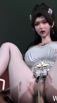 3D สาวเอเชียหน้าเด็กน่ารัก สวมเดรสเซ็กซี่ หีแฉะโดนเย็ดแรงมาก