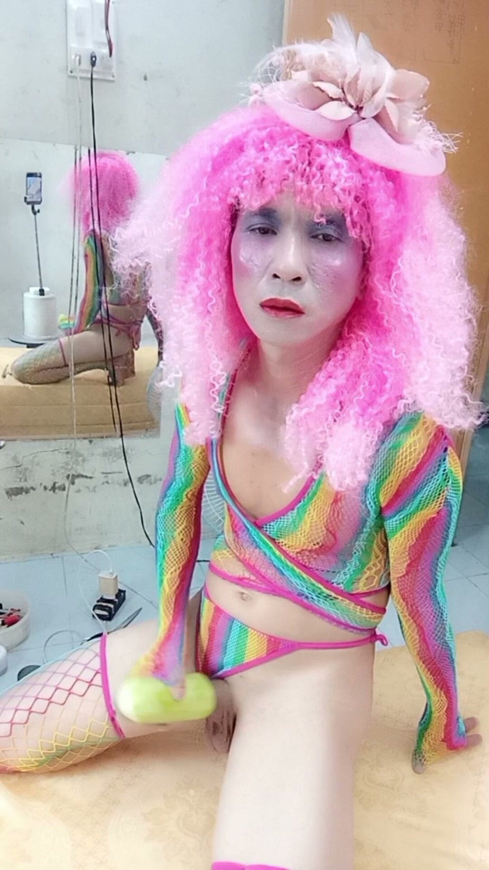 nguyen dang thien tri: Transsexuala Le Poartă haine sexy și joacă cești de sex
