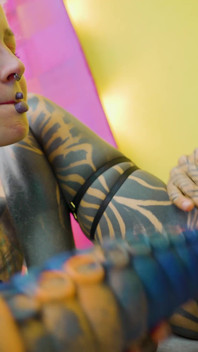 Heavy Tattooed Lesbians Riding Big Toys - Anal, ATM, Fatnasy Dildos - Alt-girls, Punk, Goth, Hippie and Split Tongue