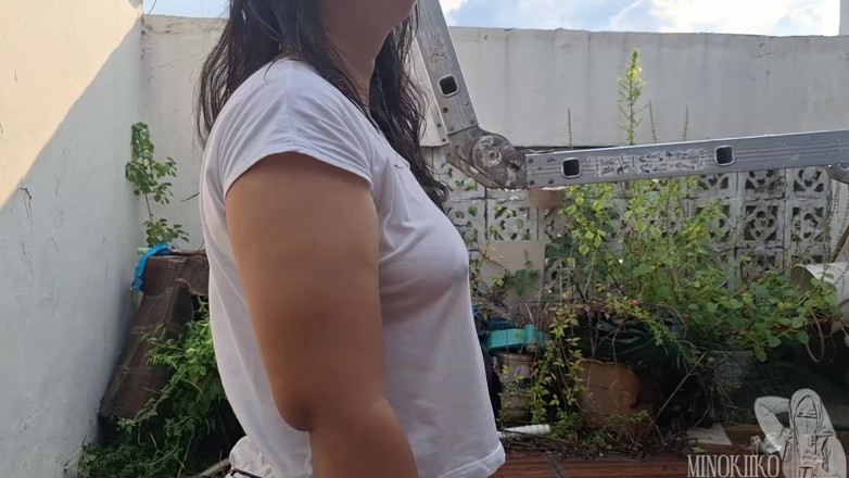 Minokiiko: My Wife Minokiiko Doing a BJ and Swallow My Cum