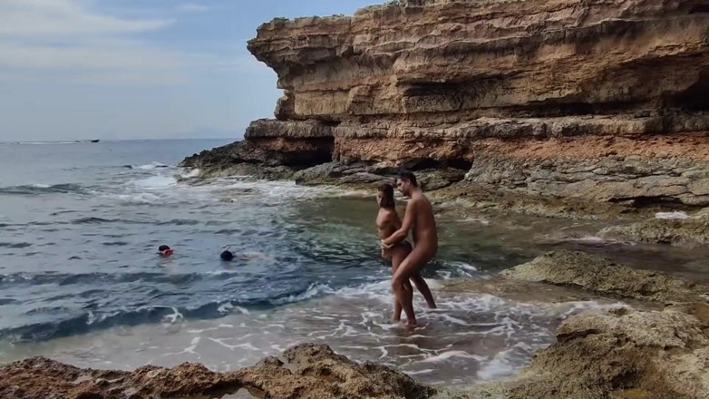 Magia Rosa: Taucher beobachten uns beim ficken am strand geben uns hilfe