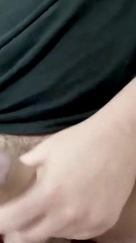 Intense masturbation of a hard cock