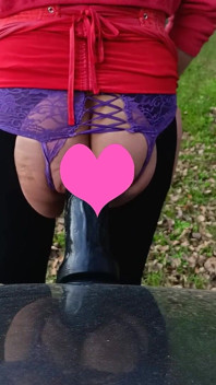 Aurelia Dildo Di Bonet Kereta Di Alam Liar