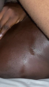 Horny African Foreplay Teen Loves to Get Wet by the Feeling of Soft Cock Rubbing Her Oiled Pussy