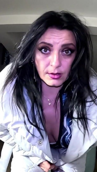 Downjacket Cock Worship. Sloppy Deepthroat, Spit and Double Cum on Coat