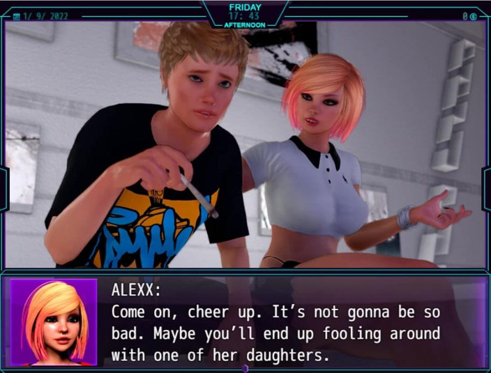 XXX Games Bunk: Mi reforma de Newlife - gameplay - juego de roles - escena intro