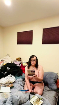 Opening Some Dvds with Christi Cream Cake