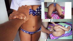 Desi_cum: La mia sorellastra squirta da sola quando la guardavo segretamente