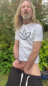 Longhairdude Wanking Outdoors Hoping Summer Will Come Soon