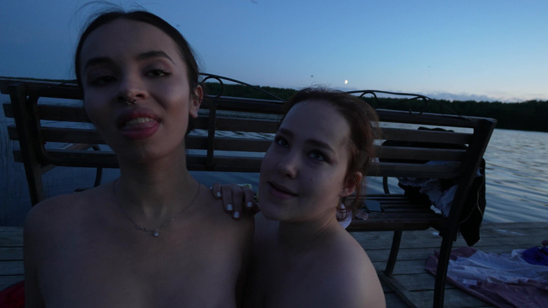 Apollon: Two Girls Took Their Clothes off on the Lake. a...