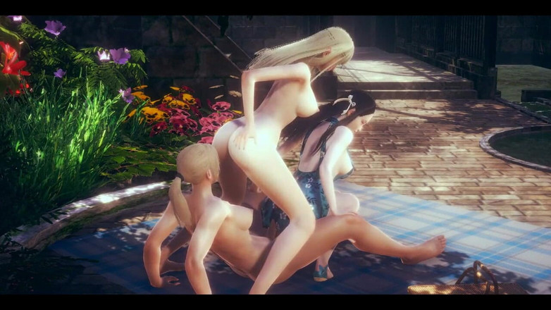 HentaiTubes: Hentai bez cenzury - Futanari sex z dwoma japońskimi dziewczynami - japońska...