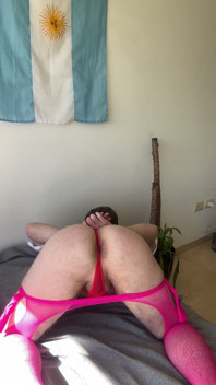Cute Femboy in Fishnets Fucks His Bubble Butt and Moans - 4/30 Days Anal Challenge