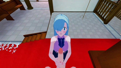 Hentai Smash: Elizabeth leones viene scopata pov in una chiesa, sperma nella...