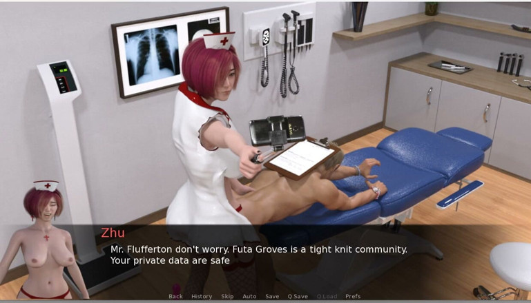 XXX Games Bunk - Trans: Futa Groves - Gameplay - Roleplay - Sissy Spanked, Throat Fuck and Drinking...