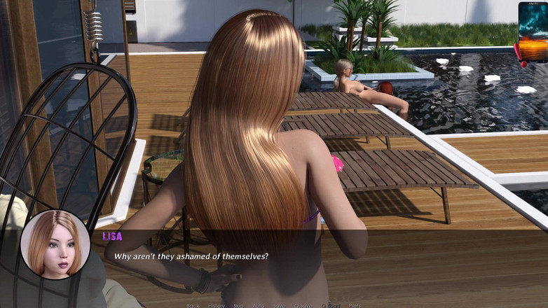 3D Cartoon Porn: Reunion 9 - Amy and Rachel's Lesbian Fun in the Swimming Pool...