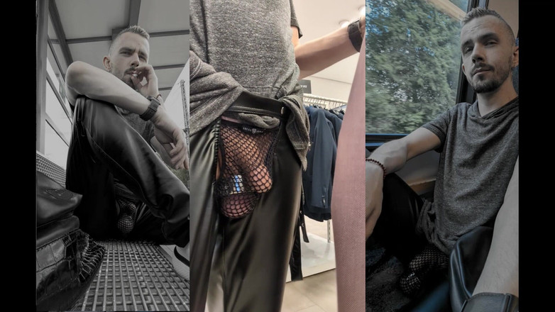 kinkygaynudist: Înmuiat într-un oraș ciudat - Urbanul meu obraznic (tanga) plimbare