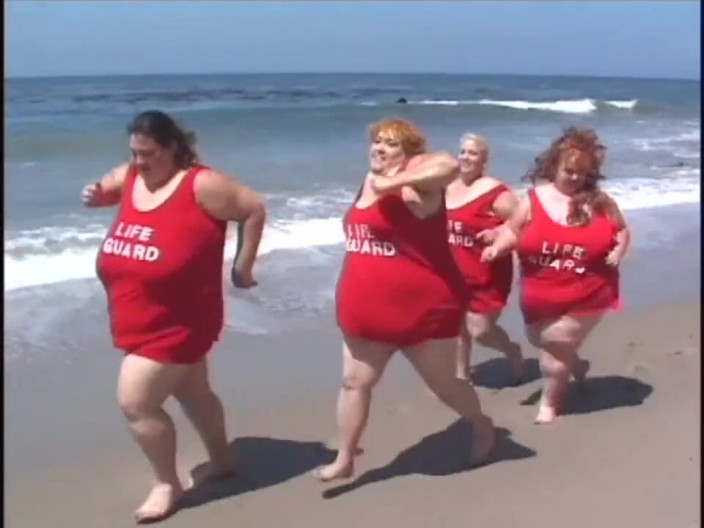 2 much love: Ugly fat lifeguard pussy fucking