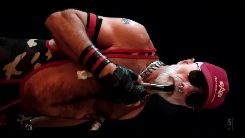 MusclesCigarsFFPig: Stepdad Smoking Pipe and Pumping Nips