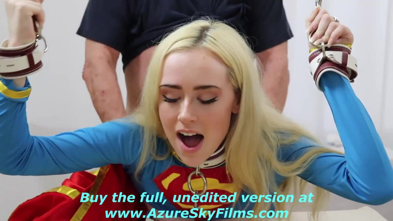 Azure Sky Films: Candy white Supergirl solo 1-2 bondage a pecorina pompini deepthroat orale