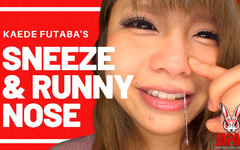 Japan Fetish Fusion: Kaede Futaba a pozorování nosu - Sneeze a Runny Nose