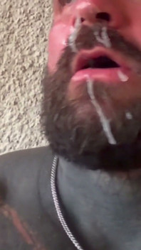 Tattooed Muscle Man Gets a Facial