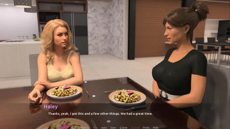 Dirty GamesXxX: Der besuch: MILF mit riesigen titten und einer sexy blondine,...