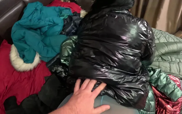 MilfyCalla: Several Shiny Down-jackets Used for Fucking and Masturbating 267