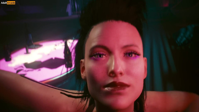 LewdArcade: Cyberpunk'ta güzel kadın 2077 Brittary Hayes seks sahneleri [18+] joy oyuncak ateşli...