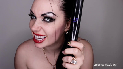 Goddess Misha Goldy: Eat your sperm or I will make your cock grill