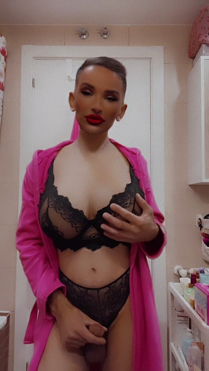 Sissy Slut Brianna: You See This Lace and Already Imagine Pulling It to...