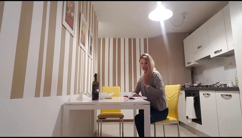 Erotic Tanya: Girl reading and farting hard