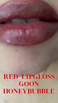 应用红色 lipgloss 嘴唇恋物癖， gooning， femdom， Findom