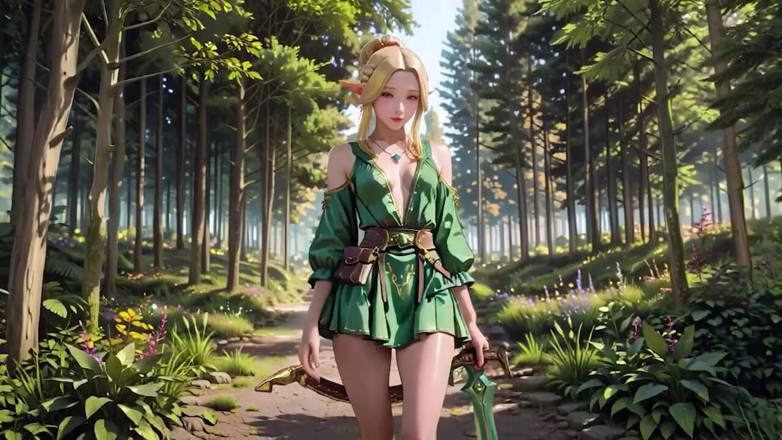 Seraphina Vale: La regina dell'elfo nella foresta! Si inginocchiano alla luce del...