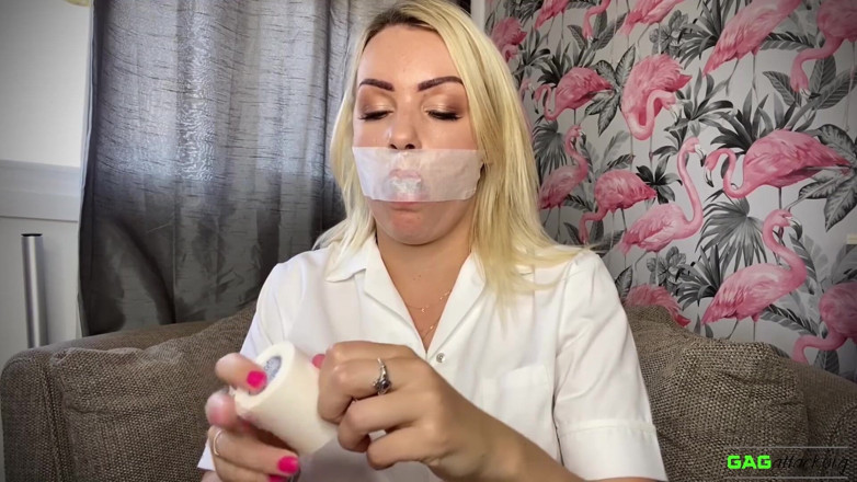 Gag Attack: Penny lee - नर्स सेल्फ गैग