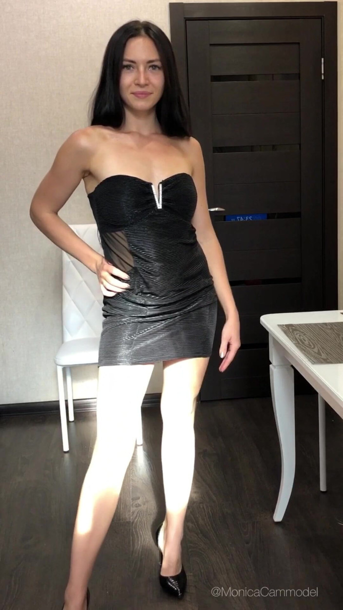 Princess Monica: Modeling Clip in 9 Different Dresses