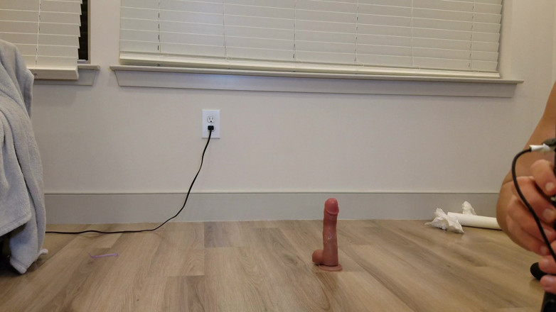 Straight ish Jake Grand: Straight Man Riding Cock While in Chastity