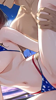 Creampie de fogos de artifício da meia-irmã enquanto todo mundo assiste ao ar livre - Ai Animation