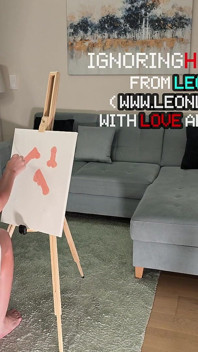 No Panties No Bra All Natural Big Tits Hot Blonde Art Teacher Sees Her Male Model Is Masturbating While Posing and She Joins