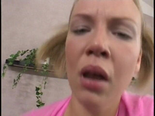 Outdoor pervs: Cute teen with pigtails fucks her biggest dick yet - hopefully...
