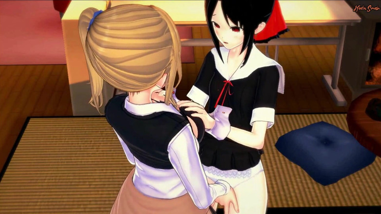 Hentai Smash: Kaguya Shinomiya se fait bouffer la chatte par Ai Hayasaka...