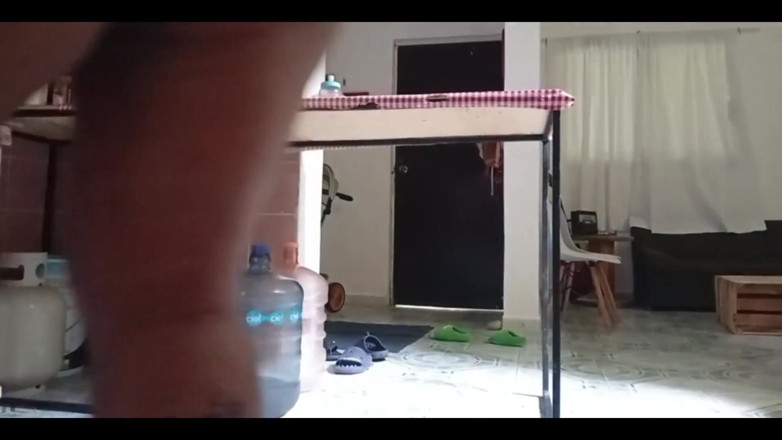 Karmicoxv: Karmica MILF BBW Chubby Mexican in the Kitchen