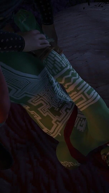 Pounding a Tribal Orc Woman Only to Cun on Her Tits