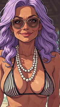 Mulheres lindas na praia de biquíni